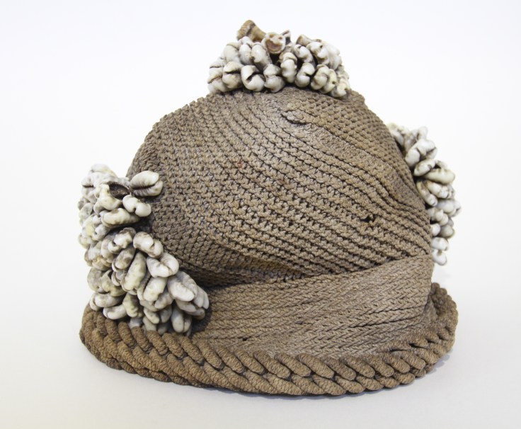 skull cap with cowery shells, port royal collection