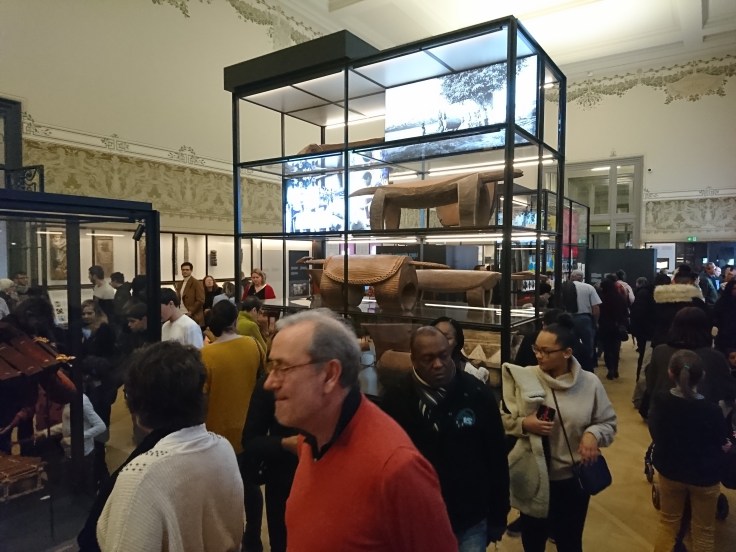 crowded museum